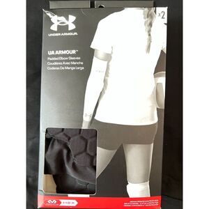 Under Armour Padded Elbow Sleeves Small McDavid HEX Protection Basketball Black